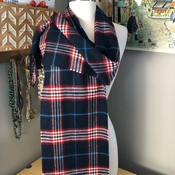 German CASHMINK Plaid Scarf - Picture 1 of 7
